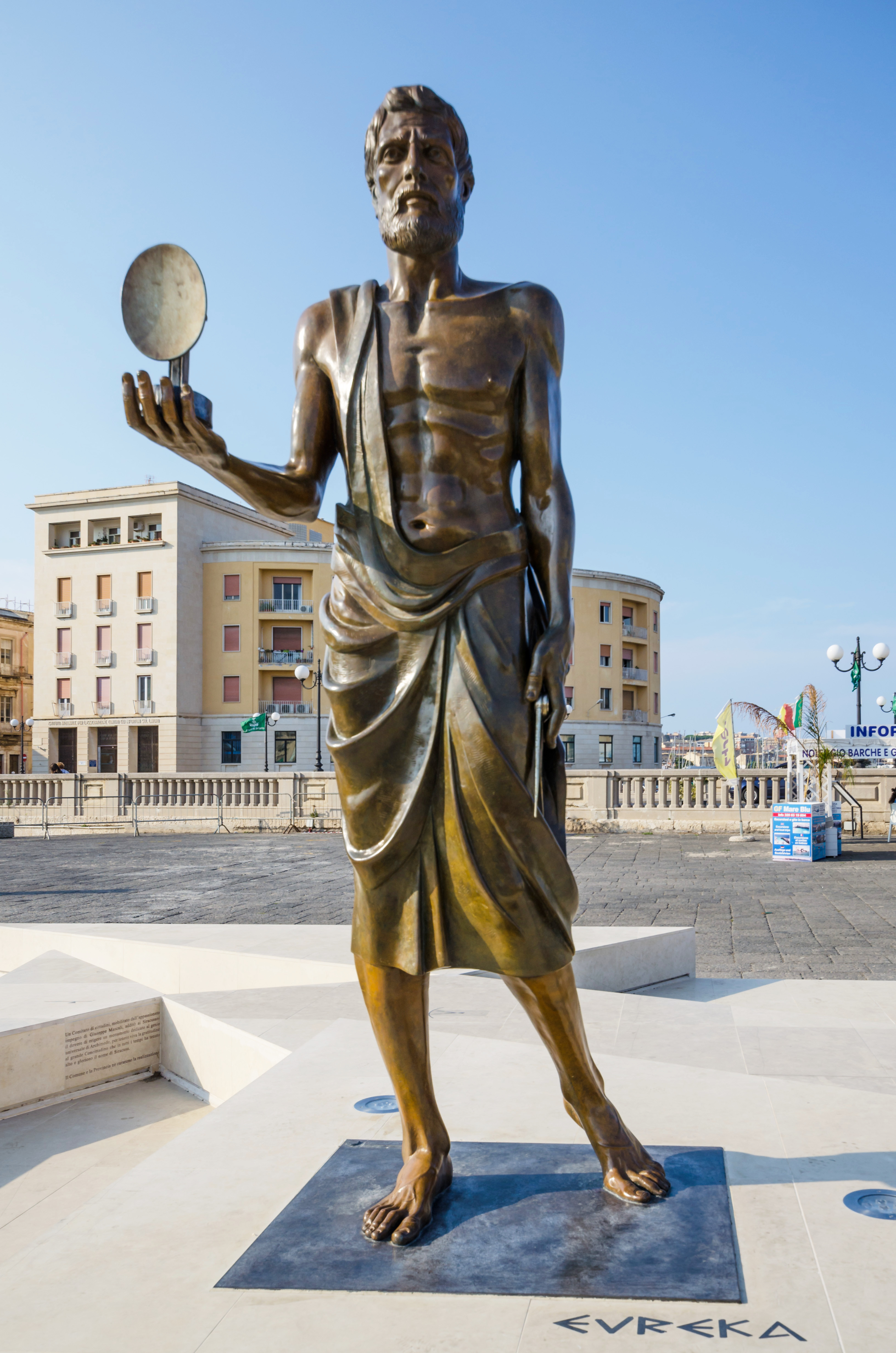 Statue d'Archimède à Syracuse